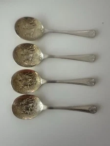 Sheffield EPNS Berry Spoons -Set Of 4 Spoons -Excellent! - Picture 1 of 7