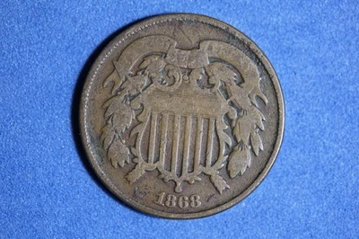 Estate Find 1868 - Shield Two Cents #K57755 - Image 1 of 2