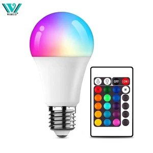 16 Colors RGB Bulb LED Multicolor Bulb E27 Base 220V Household Lighting Dimmable - Picture 1 of 8