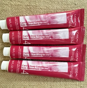 Loreal Excellence Creme Deep Caring Conditioner 4 Lot of 4 1.86 Fl. OZ. New - Picture 1 of 4