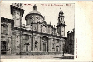 Milano Italy Chiesa di S. Alessandro - UB Unposted 1901-1907 Antique Postcard - Picture 1 of 2