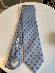 Corbata Emilio Pucci Caballero Azul 100% Seda Sombrero Patrón Corbata. - Imagen 1 de 11