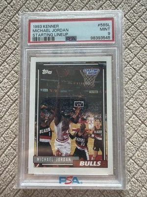 1993 KENNER STARTING LINEUP #58SL MICHAEL JORDAN PSA 9 RARE LOW POPULATION - Image 1 of 2