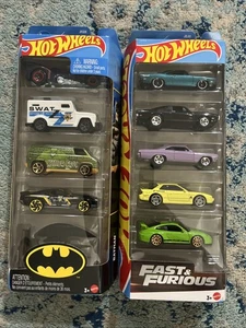 Hotwheels 2025 / 2026? Fast And Furious And Batman Five Pack Lot SHIPS FAST - Picture 1 of 3
