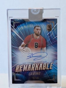 2024 Topps 3 Basketball Remarkable Auto Zach Lavine #'d/49 - Picture 1 of 2