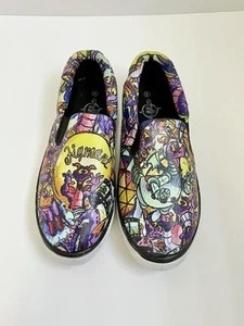 Sole Mates Shoes Disney Figment Custom Painted Slip-On Shoes Women’s Size 8 - Picture 1 of 11