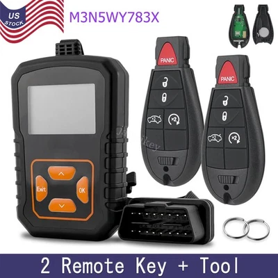 New 2X Remote Key Fob 5 Button Programmer For Jeep Grand Cherokee 2011 2012 2013 - Image 1 of 4