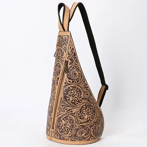 AD American Darling Sling Beautifully Hand Tooled Genuine Leather Women Bag - Picture 1 of 6