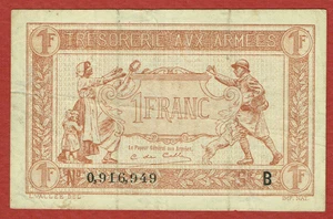 CAJA FUERTE AVX ARMEES ND (1917) 1 FRANCO P-M2 EN MUY BUEN ESTADO - Imagen 1 de 2