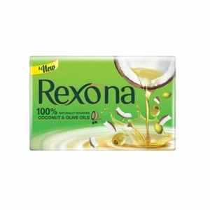 4x Rexona Coconut and Olive Oil Soap, 100g (Pack of 4) Silky soft skin - Picture 1 of 6