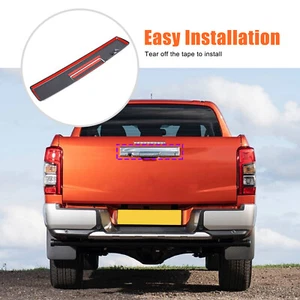 Black Tailgate Handle Cover Camera Hole For Mitsubishi Triton L200 MR 2019-23 - Picture 1 of 9