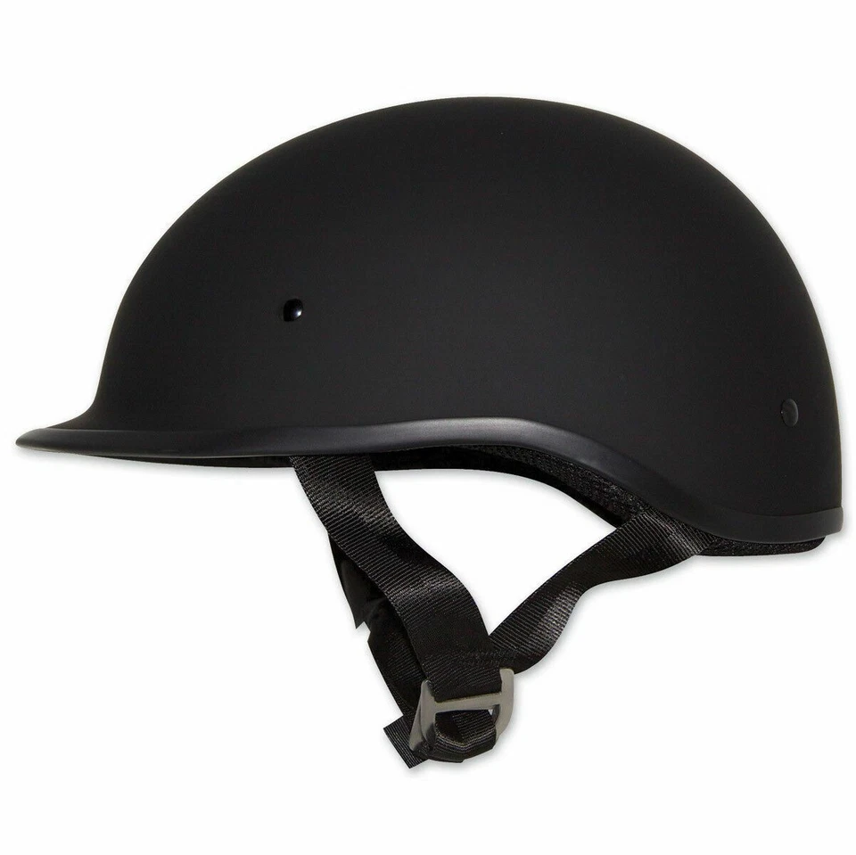 Zox Polo Sport Matte Black Motorcycle Half Helmet Adult Size XS - Image 1 of 1