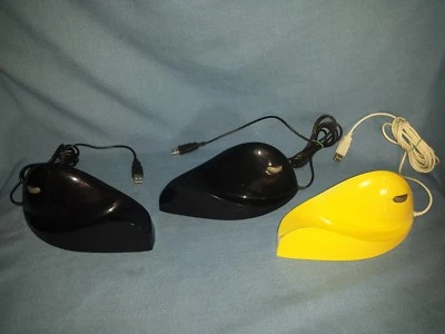 AIRO2BIC MOUSE ERGONOMIC BLACK/SUNTAN WHITE LEFT HAND & RIGHT HAND YOU CHOOSE - Image 1 of 3