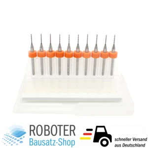 10x Mini Bohrer Drill 0.8mm für PCB SMT CNC Dremel Proxxon Gravur Fräse 3D-Druck - Bild 1 von 4