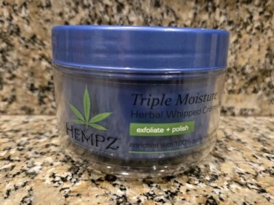 Hempz Triple Moisture Herbal Whipped Creme Body Scrub 7.3 oz. Body Exfoliator - Image 1 of 4