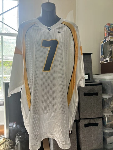 Vintage Nike West Virginia Mountaineers Football Jersey Mens XXL NCAA College #7 Cover