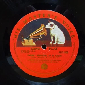 ALP 1153 ELGAR Enigma Variations LPO SIR ADRIAN BOULT HMV MONO LP EX - Picture 1 of 5