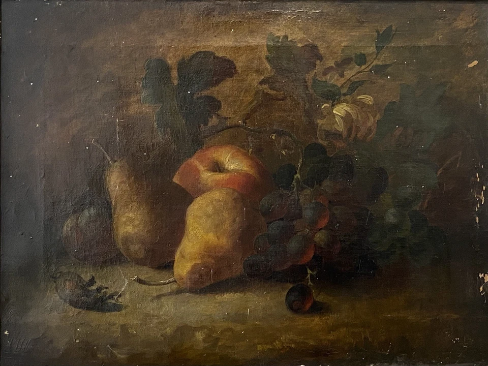 🔥 Historic Antique British Old Master Still Life Oil Painting, HOMANN - London - Image 1 of 4