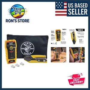 Professional RJ45 Ethernet Cable Tester & Crimper Kit with Pass-Thru Connectors - Picture 1 of 12