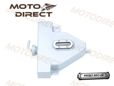 Aluminum Coolant Reservoir For 03-07 Honda Accord 04-08 Acura TL with cap Silver - Image 1 of 4