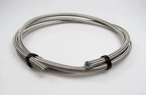 Motorsport PTFE AN-3 3AN 1/8" 3 MM 3 Meter Edelstahl Geflochtenes Öl Bremsschlauch Rohr - Bild 1 von 4