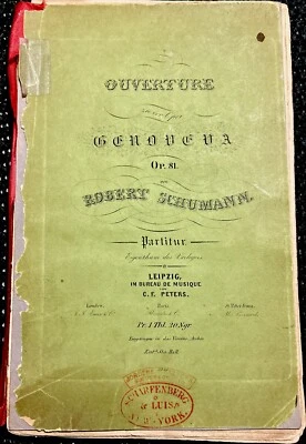 Robert Schumann First Edition Op.81 Intact Sheet Music - Image 1 of 3