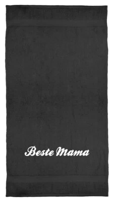 Beste Mama - Hand-, Dusch-, Bade-, od. Saunatuch Farben nach Wunsch - Geschenk - Bild 1 von 3