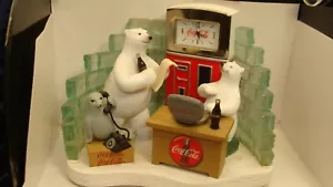 COCA COLA~POLAR BEARS~MINI CLOCK WORKS GREAT~SEAL~PC~2000~Can Remove From Case~ - Picture 1 of 10