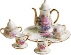 Accessoires de cuisine décoration maison de poupée, 8 pièces ustensiles de salle à manger porcelaine ensemble tasse à thé