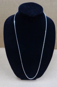 Estate Jewelry ~ DIRECTION ONE Silvertone Necklace Chain ~ 30" L - Picture 1 of 8