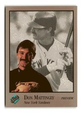 1992 Studio Previews Don Mattingly 9 of 22 New York Yankees NM-MT
