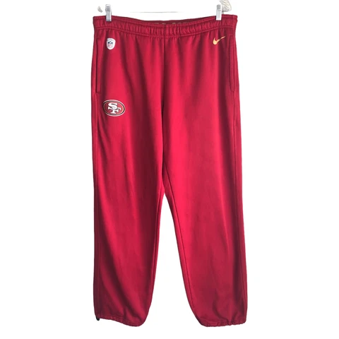 NFL 49ers Men's Nike Therma Fit Athletic Training Pants L 34-40 Elastic Waist Cover