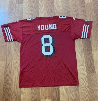 Camiseta roja vintage Starter Steve Young #8 San Francisco 49ers talla 52 (XL) Foto 1 de 4