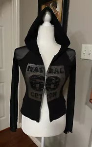 Sexy Italia Italia con capucha con doble cremallera para mujer Y2K de colección gráfico manga transparente talla M - Imagen 1 de 24