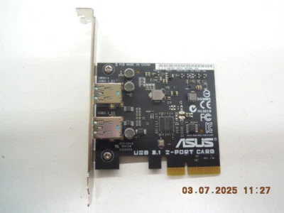 ASUS 2-Port Blue USB Board / MSIP-REM-MSQ-USB31CARD USB 3.1 2-Port PCIe Card - Image 1 of 4