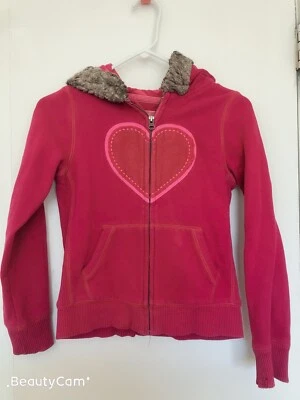 Gap Kids Sz XL 12 Pink Hooded Cotton Jacket - Image 1 of 3