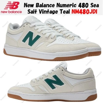 New Balance Numeric 480 Sea Salt Vintage Teal NM480JDI Men's Size - Image 1 of 4