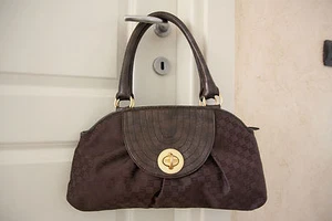 BORSA MARRONE SISLEY IN TESSUTO ed ECOPELLE (special price) - Foto 1 di 1