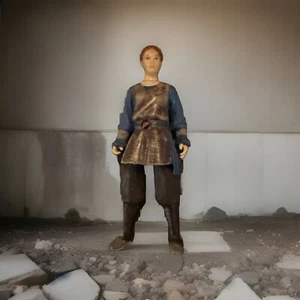 Star Wars action figure 4" 1998 Hasbro Queen Amidala brown clothes (0249) - Picture 1 of 3