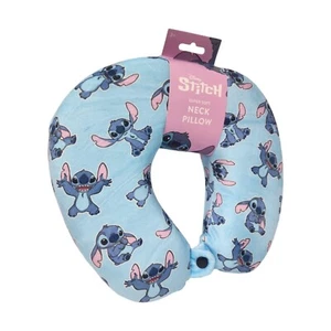 Disney Stitch Travel Neck Pillow Memory Foam Support Fun Gift for Holiday travel - Picture 1 of 14