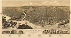 La Crosse, Wisconsin - 1887 - Aerial Bird's Eye View Map Poster