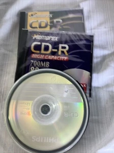 Philips CD-R 12 Pack 700MB 80-Minute 52x Speed CR7D5NP10/17 Sealed New - Picture 1 of 4