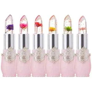 6 Pcs/Set Flower Jelly Lipstick Set Temperature Change Moisturizer Long Lasting - Picture 1 of 3