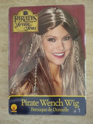 Pirate Wench Wig Caribbean Lady Girl Halloween Costume Accessory Brand New - Image 1 of 2