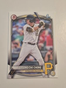 2025 Bowman Prospect Tsung-Che Chen 1° Bowman Pittsburgh Pirates #BP-93 - Foto 1 di 2