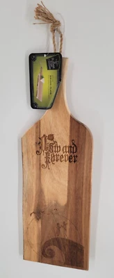 Plato de tabla para servir madera artesanal Pesadilla antes de Navidad de 24 pulgadas Foto 1 de 4