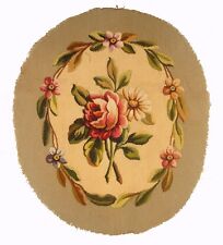 A Magnificent Oval Antique Chair Tapestry Cover