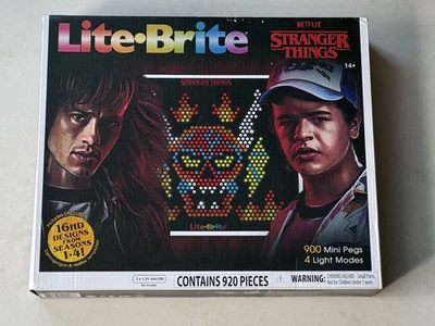 NEW Stranger Things Lite Brite 900 Mini Pegs 16 Designs Demogorgon & Hellfire - Image 1 of 3