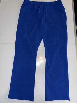 Natural Uniforms Unisex Scrub Bottoms Drawstring Size Large Blue *No Drawstring - Image 1 of 4