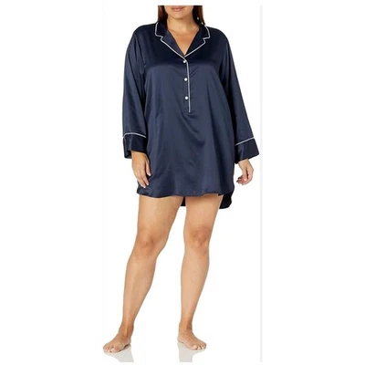 Top/vestido/camisa de pijama Natori azul talla pequeña hasta la rodilla ropa de estar ropa de dormir Foto 1 de 4